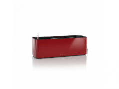 Lechuza CUBE GLOSSY TRIPLE samozavlažovací květináč scarlet kompletní set