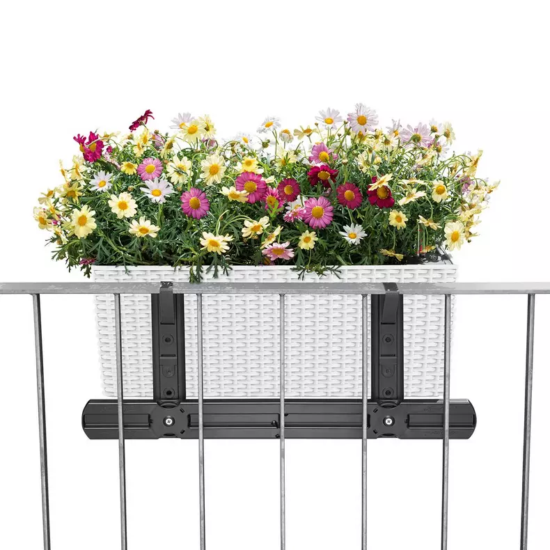 Samozavlažovací truhlík Lechuza BALCONERA COTTAGE 100 mokka kompletní set