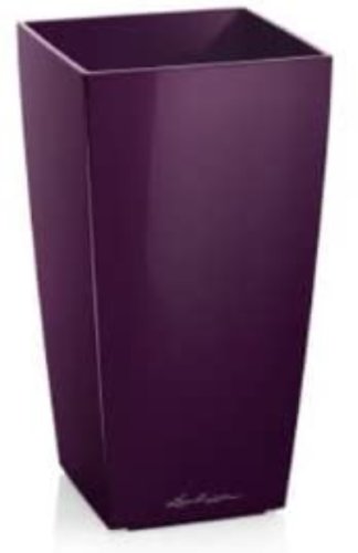 Lechuza MINI CUBI samozavlažovací květináč fialová kompletní set