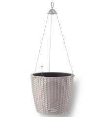 Lechuza NIDO COTTAGE 28 samozavlažovací květináč písková hnědá kompletní set