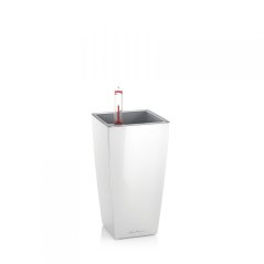 Lechuza MINI CUBI samozavlažovací květináč bílá kompletní set