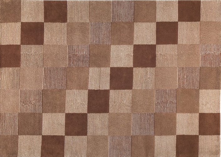 Ručně vyráběný kusový koberec CHECK 140 x 200 cm