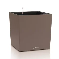 Lechuza CUBE Color 40 samozavlažovací květináč muškátový oříšek kompletní set