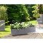 Samozavlažovací truhlík Lechuza BALCONERA STONE 50 šedý kompletní set