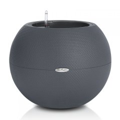 Lechuza PURO Color 50 - Samozavlažovací květináč - Břidlicová - Kompletní set