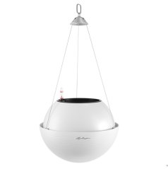 Lechuza BOLA Color 32 - bílá - závěsný samozavlažovací květináč