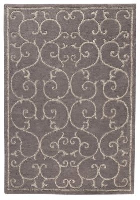 Ručně vyráběný kusový koberec ANNAPURNA 170 x 240 cm - Barva: Šedá