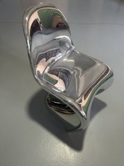 Verner Panton Chair in Chrome Limited Edition by Vitra- VELMI VZÁCNÁ