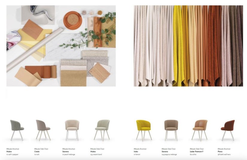 Vitra Mikado Side Chair designové židle - Typy čalounění Mikado Side Chair: Kůže Premium F