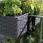 Samozavlažovací truhlík Lechuza BALCONERA COTTAGE 100 mokka kompletní set