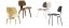 Vitra Plywood Group black pigmented walnut LCW