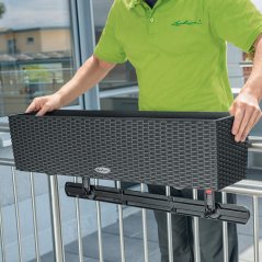 PŘÍČKA/LIŠTA PRO Lechuza BALCONERU NA HÁKY - 74 CM BLACK