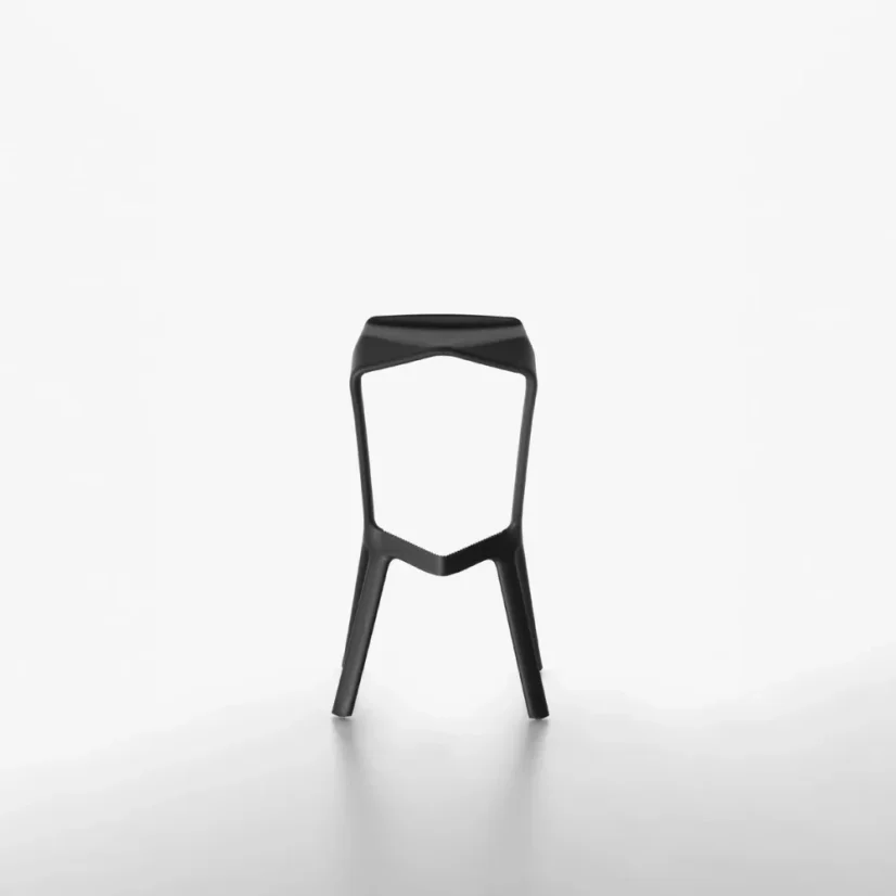 Barová židle MIURA STOOL černá a bílá