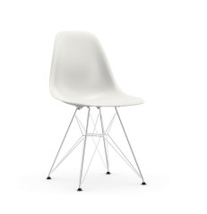 Vitra Eames Plastic Side Chair DSR bílá s chromovanou podnoží