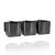 Lechuza CUBE GLOSSY GREEN WALL HOME WALL KIT samozavlažovací květináč antracit kompletní set