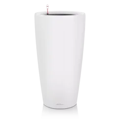 Lechuza RONDO 40 samozavlažovací květináč bílá matná kompletní set