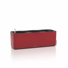 lechuza CUBE Premium Triple samozavlažovací květináč matná červená scarlet kompletní set