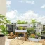 Samozavlažovací truhlík Lechuza BALCONERA COTTAGE 100 mokka kompletní set