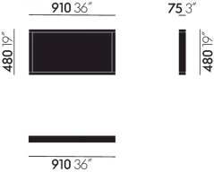 Vitra Zrcadlo Colour Frame medium