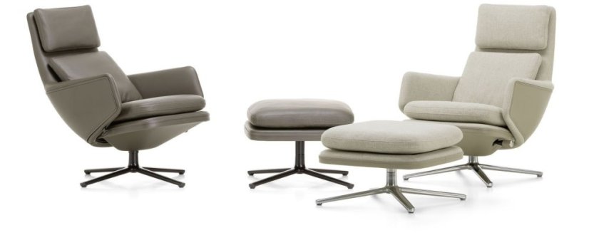 Vitra Grand Relax & Ottoman Citterio