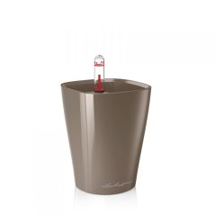 Lechuza MINI DELTINI samozavlažovací květináč světle hnědá kompletní set