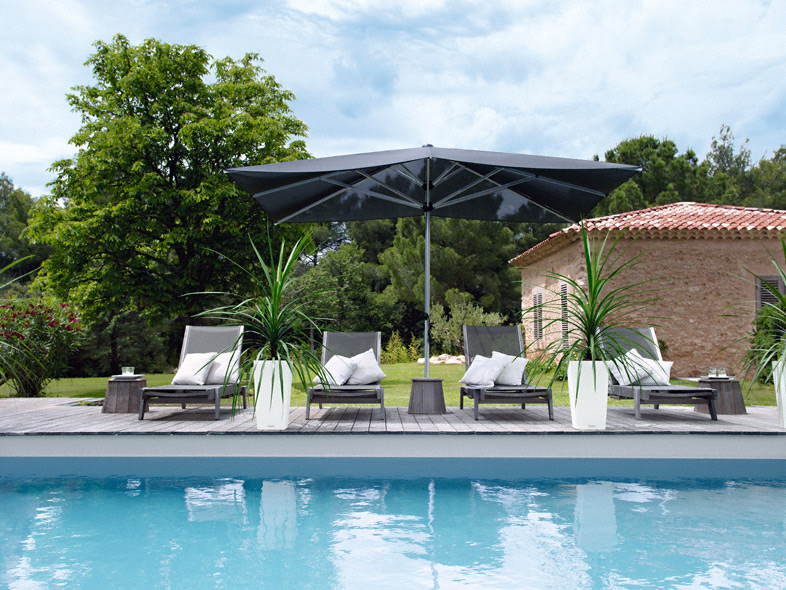 Lechuza CUBICO COTTAGE 30 samozavlažovací květináč šedá kompletní set