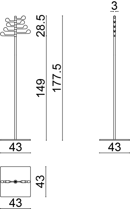 Designový věšák SONG Arper