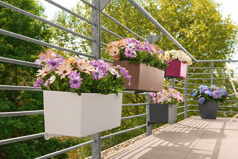 Samozavlažovací truhlík Lechuza BALCONERA COLOR 50 břidlicová kompletní set
