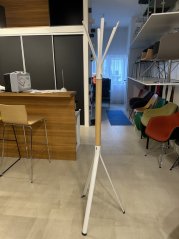 PROFIM designový věšák NINE N02 bílý/dřevo