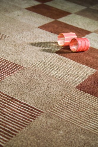 Ručně vyráběný kusový koberec CHECK 140 x 200 cm