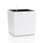 Lechuza CUBE Color 40 samozavlažovací květináč bílá kompletní set