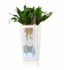 Lechuza MINI CUBI samozavlažovací květináč espresso kompletní set