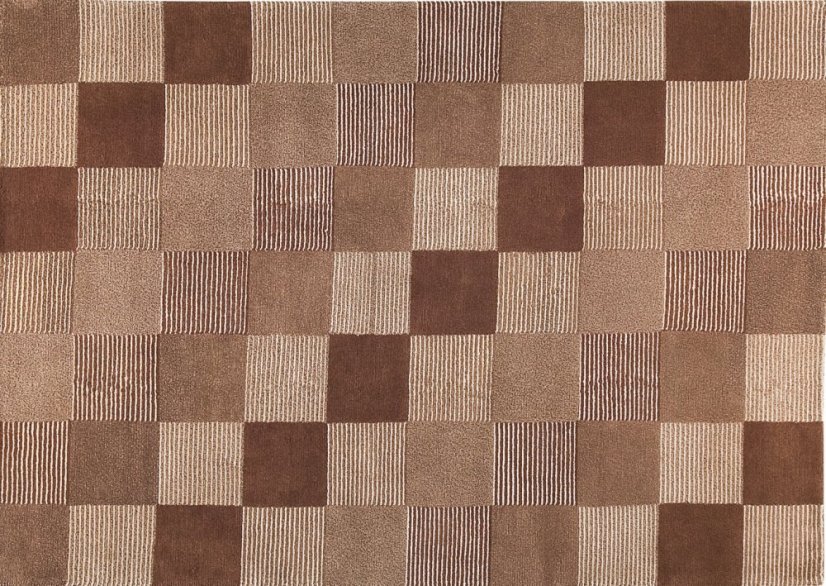Ručně vyráběný kusový koberec CHECK 170 x 240 cm