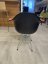 Vitra Eames Plastic Armchair DAR Deep black s čalouněním