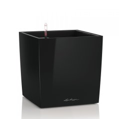 Lechuza CUBE 40 samozavlažovací květináč černá kompletní set