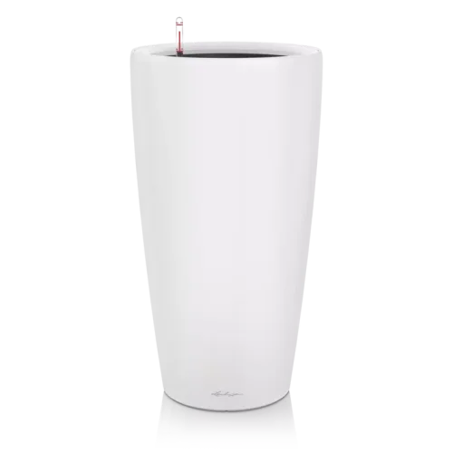 Lechuza RONDO 40 samozavlažovací květináč bílá matná kompletní set