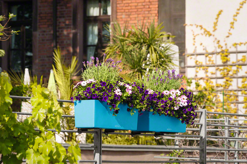 Samozavlažovací truhlík Lechuza BALCONERA COLOR 50 břidlicová kompletní set