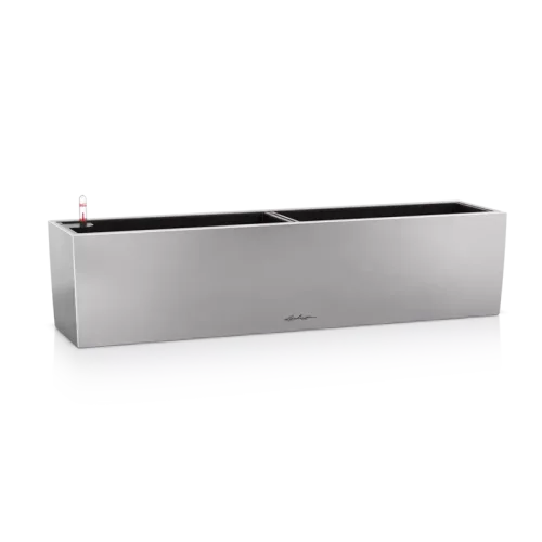 Samozavlažovací truhlík Lechuza BALCONERA 80 Steel - perleťově šedá