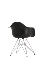 Eames Plastic Armchair DAR Deep black