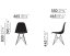 Vitra Eames DSR Chair šedo- fialová