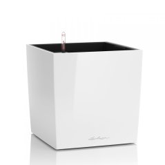 Lechuza CUBE 40 samozavlažovací květináč bílá kompletní set