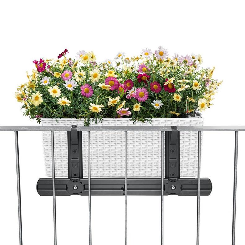 Samozavlažovací truhlík Lechuza BALCONERA COTTAGE 80 bílá kompletní set