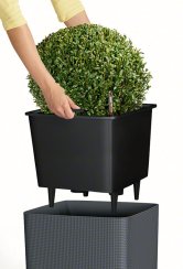 Lechuza CUBE TREND LS 35 samozavlažovací květináč břidlicová kompletní set