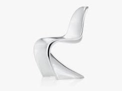 Verner Panton Chair in Chrome Limited Edition by Vitra- VELMI VZÁCNÁ