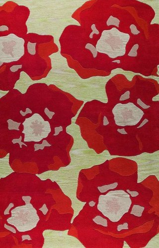 Ručně vyráběný kusový koberec POPPY 140 x 200 cm - Barva: Oranžová