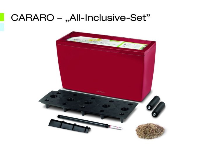 Lechuza CARARO PREMIUM 75 samozavlažovací květináč espresso kompletní set