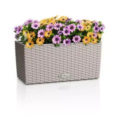 Samozavlažovací truhlík Lechuza BALCONERA COTTAGE 40 pískově hnědá kompletní set