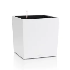 Lechuza CUBE Color 40 samozavlažovací květináč bílá kompletní set