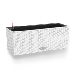 Samozavlažovací truhlík Lechuza BALCONERA COTTAGE 50 bílá kompletní set