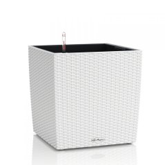 Lechuza CUBE COTTAGE 30 samozavlažovací květináč bílá kompletní set